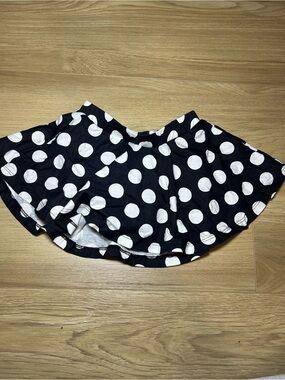 jumping beans Black and White Polka Dot Skater Skirt